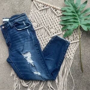 Kancan Signature Distressed Cropped Jeans Size 30